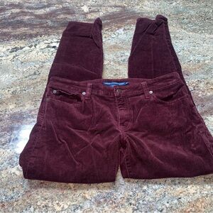 Ralph Lauren Sport Size 12 Ruby Red Straight Leg Corduroy Pants